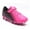 Black Pink, variant on Soccer Cleats for Kids Lightweight Boys Girls Athletic Outdoor Firm Ground Football Shoes with Hook and Loop Closure