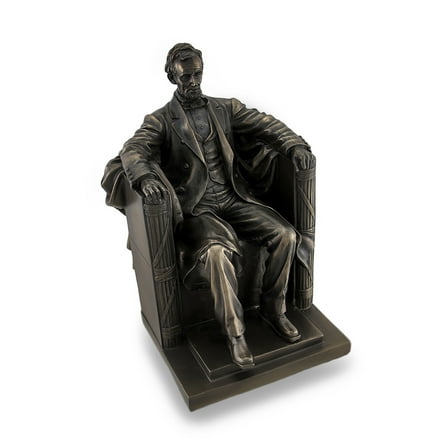 Veronese Design Seated Abraham Lincoln Bronzed Historical Sculptural Statue