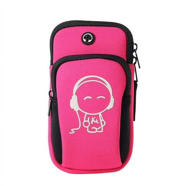 Arm Bag Waist Bag Breathable Double Layer Reflective Design Large Capacity Nylon Exercise Armband Phone Holder Running Supplies