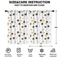 thumbnail image 2 of Blackout Kids Curtains,White Cosmic Pattern Childrens Insulated Curtains Set Of 2,Bedroom Essentials,Toddler Room Decor 42"x63", 2 of 5