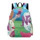 thumbnail image 1 of Nella, la Princesa Caballero-theme Backpack, Campus style schoolbag Bookbag with Adjustable Shoulder Straps And Large Zip Compartment, Unisex Travel Bags.42x30x15cm, 1 of 6