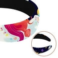 thumbnail image 5 of Rainbow Unicorn Headband for Women Girls - Head Band Wide Hairband Hair Accessories, 5 of 6