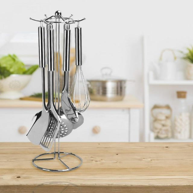 nobrands Kitchen Utensils Holder Six Hooks Soup Spoon Holder Spatula Rack Kitchen Utensils Storage Tool