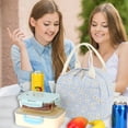 thumbnail image 4 of Bolsa de almuerzo Bluboon con aislamiento de pana de gran capacidad, azul, 4 of 7