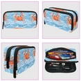 thumbnail image 3 of MUOOUM Pencil Case, Cute Carb Blue Wave Pattern Large Capacity Pencil Pouch Stationery Pen Bag, 3 of 7