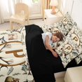 thumbnail image 4 of Castle Fairy Hunting Wood Letter P Bedding Comforter Set 7 Pieces for Boys,Wildlife Deer Full Bedding Set,Black Reversible, 4 of 7