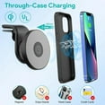 thumbnail image 6 of Car Wireless Charger,Fast Charging Mobile Phone Car Bracket,The Charger Tightly Locks The Dashboard Air Outlet,Rotate 360 Degrees,Suitable for iphone17,16,15,14,Android Phones, 6 of 6