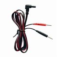 thumbnail image 2 of Cables conductores TENS de repuesto premium, compatibles con la mayoría de las unidades TENS y EMS, de 114 cm de largo (paquete de 4), 2 of 5