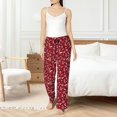 thumbnail image 4 of Fotbe Festive Reindeer Pantalones de Pijama para Mujer, Pantalones de Dormir, Pantalones Pj con Cordón y Bolsillos-X-Large, 4 of 6