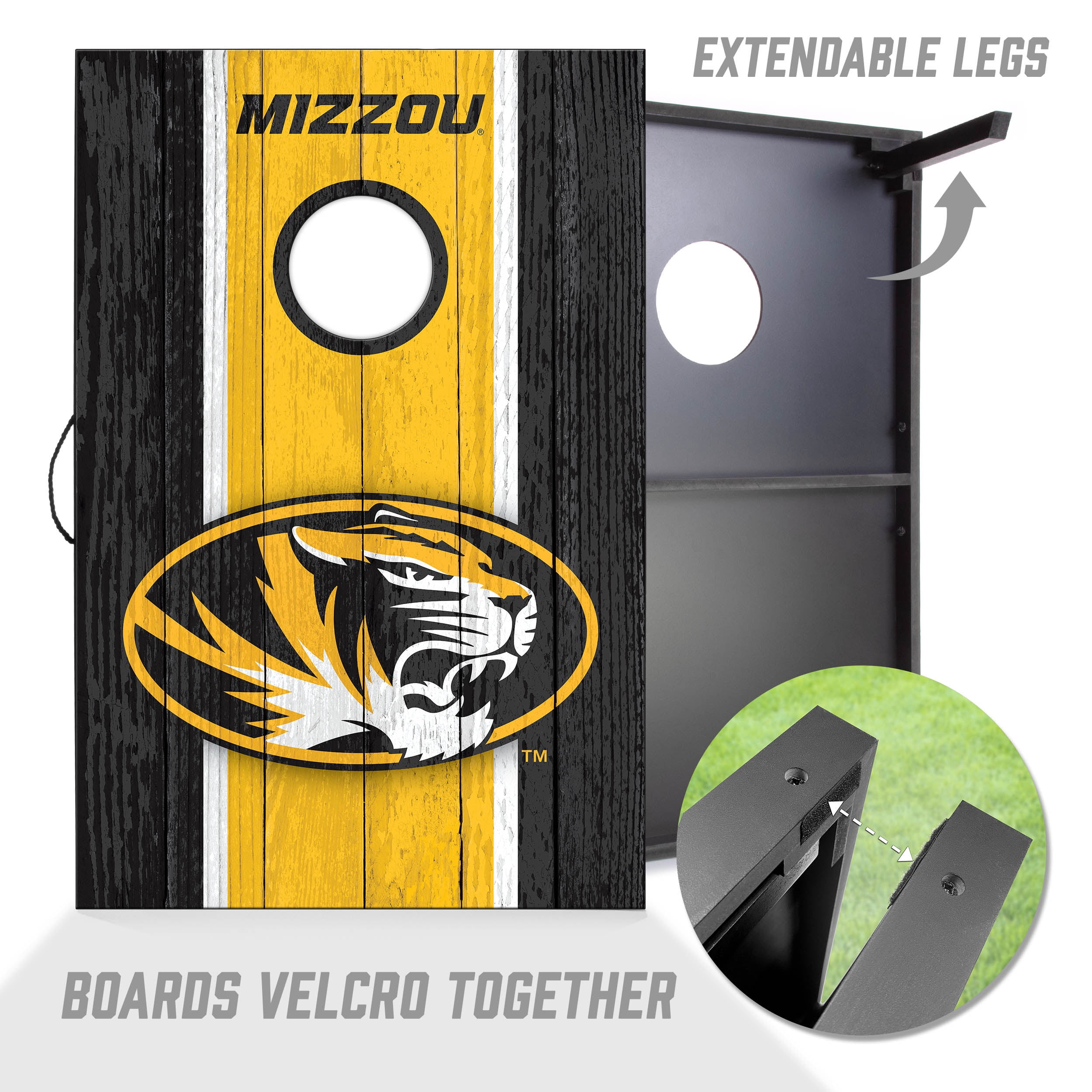Missouri Tigers 2x3 MDF Cornhole Game Set