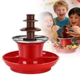 thumbnail image 2 of Fondue Machine, 3-Tier Chocolate Fountain for Candy Butter Cheese, Stainless Steel Melting Pot, Perfect for Birthday Parties Weddings, Electric, 220V, A Blender Hot Pot, 2 of 9
