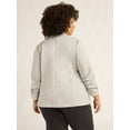 thumbnail image 4 of Scoop Women's and Women’s Plus Ultimate ScubaKnit Relaxed Blazer with Scrunch Sleeves, Sizes XS-4X, 4 of 5