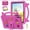 Rose, variant on Mynvo Kids Stand Case for iPad Mini 5/Mini 4/Mini 3/Mini 2/Mini 1 with Kickstand/Handle, Soft EVA Shockproof Lightweight Cover for iPad Mini 5th/4th/3rd/2nd/1st Generation 7.9", Navyblue