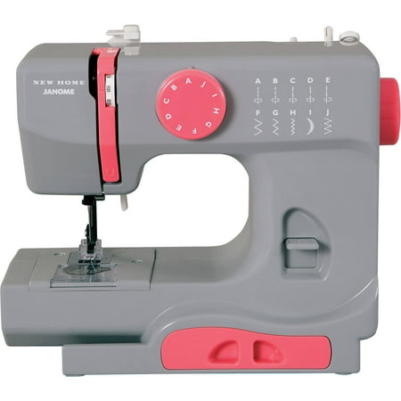 Janome Graceful Gray Basic 10-Stitch Portable Sewing Machine with Accessory (Best Sewing Machine For Vinyl)