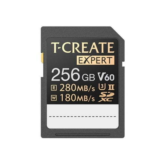 Team Group 256GB Expert SD Card UHS-II / U3 / V60 Read/Write Speed Up to 280/180MB/s (TTCSDY256GIIV6001)