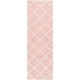 thumbnail image 2 of nuLOOM Tapis de Course en Laine Takako, 2' 6" x 8', Rose, 2 of 4