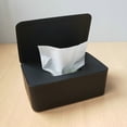 thumbnail image 4 of Dustproof Tissue Storage Box Case Wet Wipes Dispenser Holder with Lid for Home Office Desk, 4 of 4