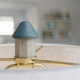 thumbnail image 5 of Kenroy Home Nantucket 31'' Table Lamp with White Fabric Empire Shade Coastal Table Light Fixture for Living Room, Bedroom or Office, Antique White, 5 of 8