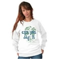thumbnail image 3 of Gardener Can You Dig Gardening Humor Women Plus Size Crewneck Sweatshirt Brisco Brands 5X, 3 of 5