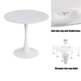 thumbnail image 6 of Miniyam 31.5" Round Dining Table for 2-4, Small Modern Kitchen Table with White Pedestal Base, 6 of 7