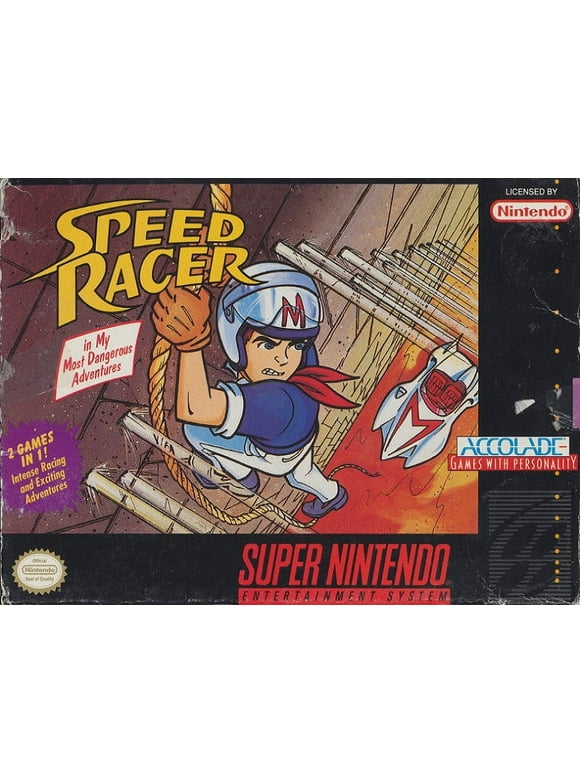Restored Speed Racer (Super Nintendo, 1994) SNES Racing Game (Refurbished)