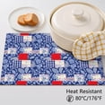thumbnail image 5 of Placemat, Pioneer Flower Floral Print Pattern Place Mats Table Mat Set Of 2, PVC Washable Placemats for Party Kitchen Dining Decoration, 18x12 Inch, Fade Resistant, 5 of 6