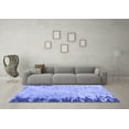thumbnail image 3 of Ahgly Company Machine Washable Indoor Rectangle Abstract Blue Modern Area Rugs, 2' x 5', 3 of 4
