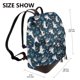 thumbnail image 2 of Disketp Friendly Sharks Mochila de Cuero para Mujer, Bolso de Espalda Antirrobo con Estilo para Viaje, Trabajo y Uso Diario, 2 of 4