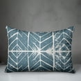 thumbnail image 3 of Creative Products Blue Distressed Chevron Diamonds 14x20 Indoor / Outdoor Pillow, 3 of 3