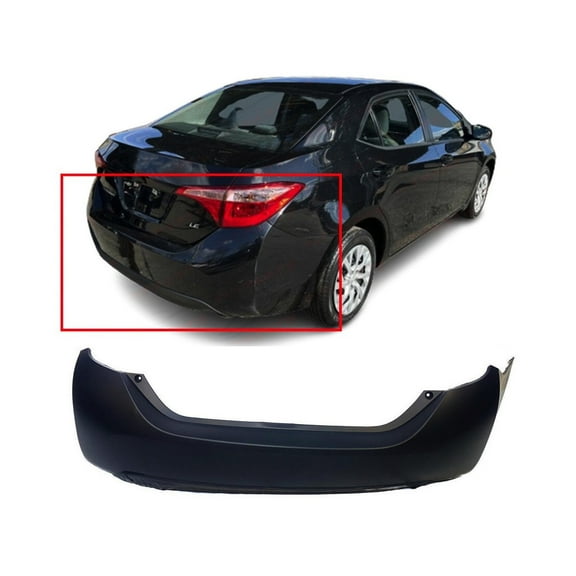 DCP Primed Rear Bumper Cover for 2014-2019 Toyota Corolla 5215903901 TO1100309