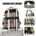 thumbnail image 3 of FORMRS Mini Backpack Purse for Women Travel Daypack Casual Shoulder Bag, Black Striped Trees, 3 of 7