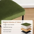 thumbnail image 5 of ONEVOG 26" Counter Height Bar Stools Set of 2, Modern Upholstered Velvet Counter Chairs with Backrest, Green, 5 of 12