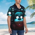 thumbnail image 4 of Lsque Five Nights At Freddy'S Pattern Hawaiian Shirt for Men Unisex Summer Beach Casual Short Sleeve Cotton Linen Button Down Shirts-X-Large, 4 of 6
