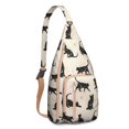 thumbnail image 1 of Adorable Pet Sling Backpack - Cat Inspired Shoulder Bag, Lightweight Durable for Daily Use & Travel, 1 of 4