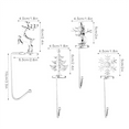 thumbnail image 2 of 4Pcs Christmas Stocking Holder, Metal Xmas Tree Snowflake Decorative Holder Sock Hook Hangers, 2 of 6