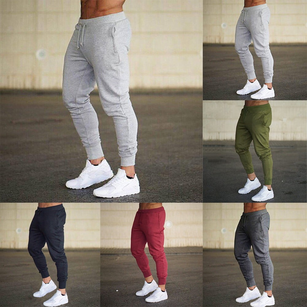 Comfortable Memory Foam Trousers Casual Men's Running Sports Pants Loose  Workout Men's pants Dark Gray XXL - Walmart.com