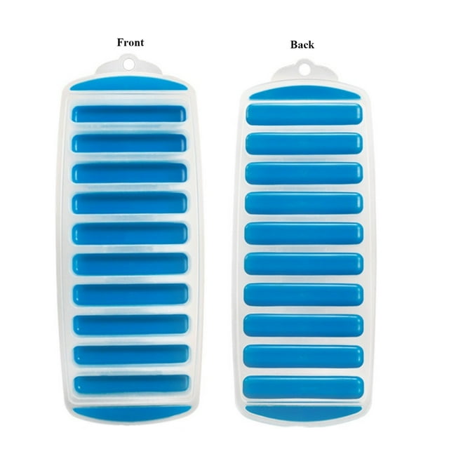 Icicle Molds Ice Tray, Flexible Push Out Cubes, Stackable Reusable Tray, Whiskey Cocktail Mold, Easy Release, Foldable Design, Metal Frame, For Home Bar