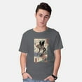 thumbnail image 2 of TeeFury Men’s Graphic T-shirts Eva Ukiyo-E - Anime | Tv Show | Charcoal | 5XL, 2 of 6