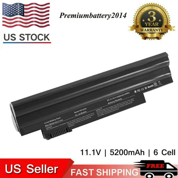 ZGBY 6 Cells Battery For Acer Aspire One 722 D255 D257 D270 355 Al10A31 Al10B31 522
