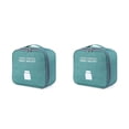 thumbnail image 1 of Decodeary Emergency Organizer for Zipper Closure Waterproof Outdoor Empty Storage Bag Oxford Cloth Dust-proof Survival Package Case Green Large 2Set, 1 of 6