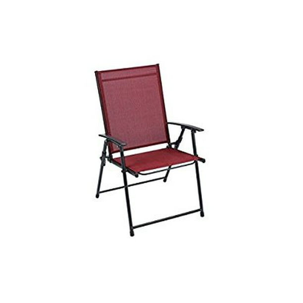 Sling red folding chair