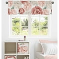 thumbnail image 2 of Peony Floral Garden Pink and Ivory Semi-Sheer Window Valance Girl by Sweet Jojo Designs, 2 of 6