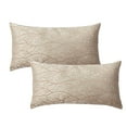 thumbnail image 4 of Home Soft Things Jacquard Throw Pillow Cover 2 Piece Set - Branch - Oatmeal - 14" x 26" LUMBAR, 4 of 4