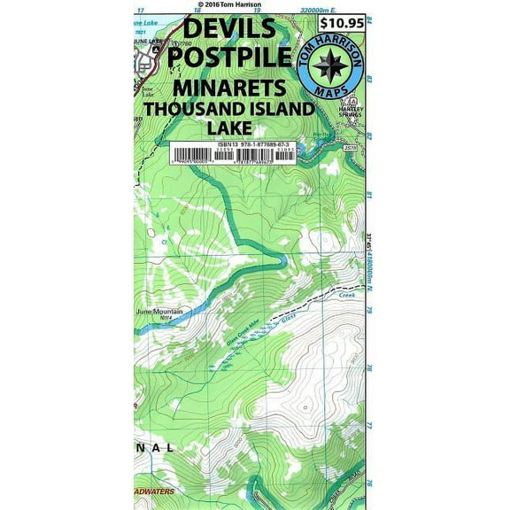 Devils Postpile Minarets Trail Map