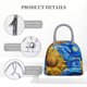 thumbnail image 4 of Disketp Whimsical Sunflowers Night Sky Bolsa Térmica para Almuerzo, Lonchera con Abertura Amplia y Gran Capacidad, Organizador Reutilizable para Mujeres, Hombres y Adultos, 4 of 6