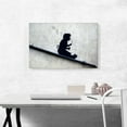 thumbnail image 2 of ARTCANVAS Bubble Girl Canvas Art Print by Banksy - Size: 26" x 18" (0.75" Deep), 2 of 9