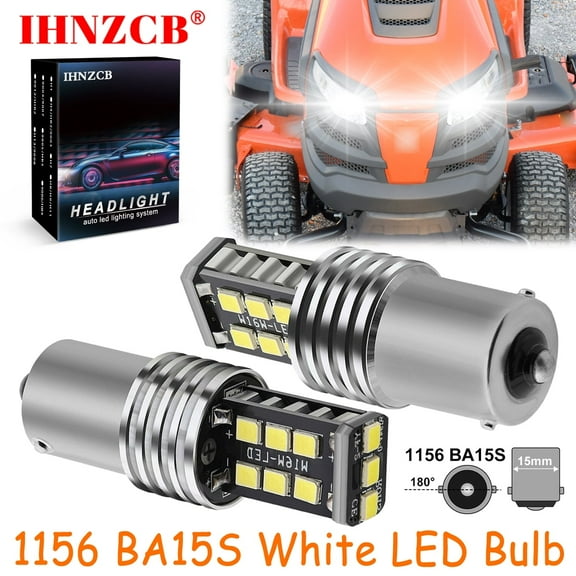 IHNZCB for Husqvarna Yth20k46 Yth21k46 Mower Bulb Light 12v 2x Bright Led Light Bulbs