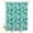 Turquoise, variant on Split Shower Curtain for Transfer Bench, Sage Green Geometric Fabric Shower Curtains for Bathroom, Modern Morocco Abstract Art Tub Sliding Transfer Bench Waterproof Bath Curtains 72"x72"