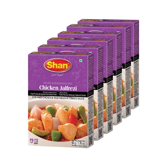 SHAN JALFREZI au Poulet de Qualité Supérieure, 50 g (Lot de 6)