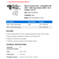 thumbnail image 2 of Idle Air Control Valve - Compatible with 2003 - 2006 Toyota Matrix AWD 1.8L 4-Cylinder 1ZZ-FE 2004 2005, 2 of 2
